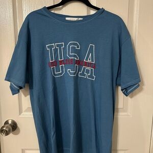 Altar'd State Blue USA Graphic Tee
